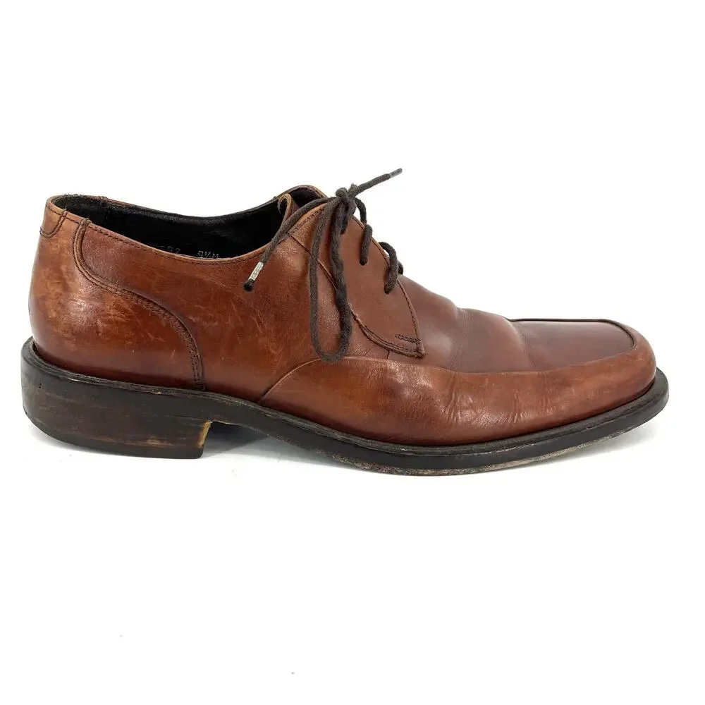 Johnston and Murphy‎ Men's 9.5 Tan Leather Oxford Dress Shoes